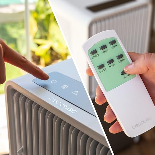 Cecotec - Portable Air Conditioner 9000 BTU, Remote Control, 5 Modes, 360º Wheels