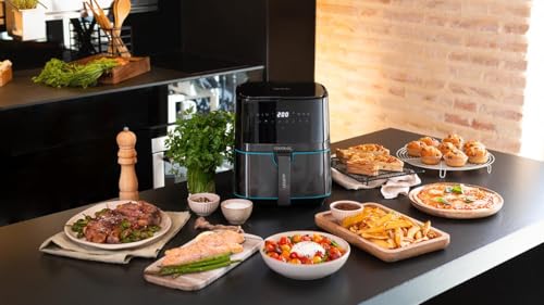Cecotec - 5.5L Oil-Free Hot Air Fryer with Digital Touchpad & 8 Cooking Modes