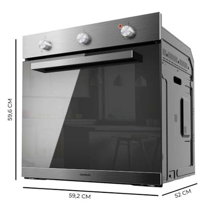Cecotec - Bolero Hexa C136000 Built-In Oven, 2800W, 77L Capacity, Steam Assist