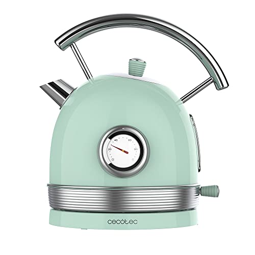 Cecotec ThermoSense 01483 Electric Kettle in light green stainless steel design
