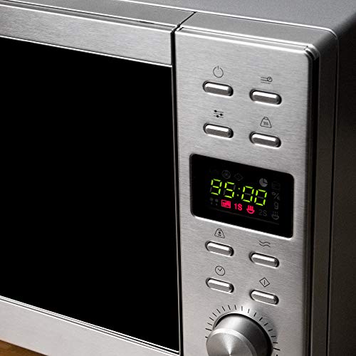 Cecotec GrandHeat 2000 Flatbed Steel Microwave - Spacious Interior for Large Dishes