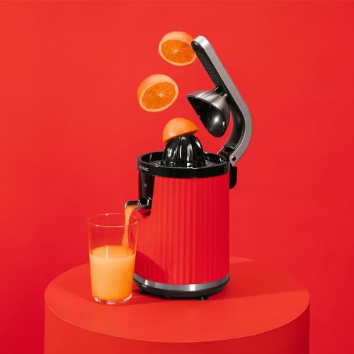 Cecotec - Electric Squeeze Xqueeze Retrojuice 600W Juicer, Stainless Steel Filter, Anti-Drip Design