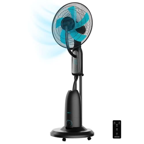 Cecotec Energysilence 490 Freshessence Fan in black with remote control and large water tank