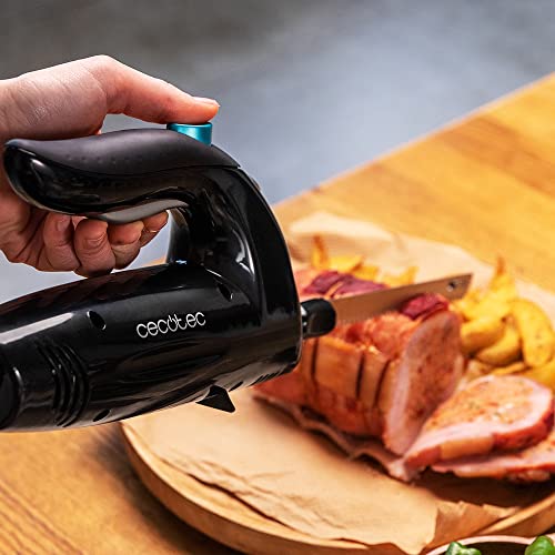Cecotec - Electric Knife 1800 Black, 150W, 3 Stainless Steel Blades, Quiet
