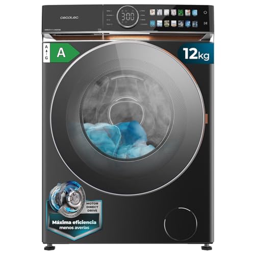 Cecotec 12 kg Front Load Washing Machine with FullColor Display and XXL Door
