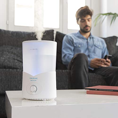 Cecotec - BreezeCare Humidifier 2000 Light, 1.2L Tank, 200ml/h, 360° Steam Output