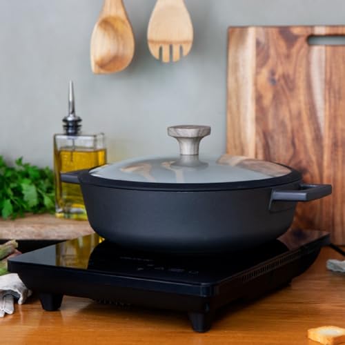 Cecotec Full Crystal Onyx Portable Induction Hob - 2000W, Easy to Clean