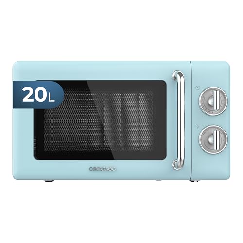 Cecotec Retro 20L Mechanical Microwave in Vintage Blue Finish