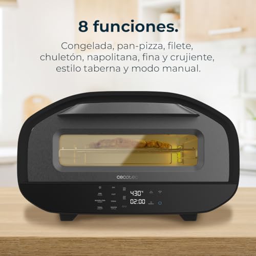 Cecotec Pizza&Co Tifosi Electric Pizza Oven With Viewing Window - 1700W Power