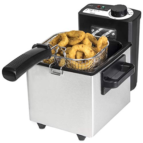 Cecotec CleanFry Stainless Steel Deep Fryer with OilClean Filter and adjustable temperature