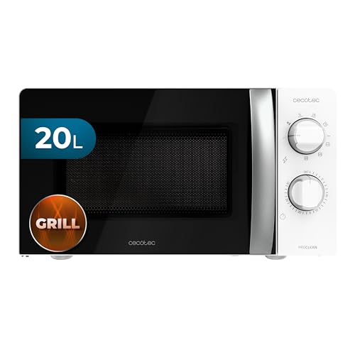 Cecotec Microwave with Grill ProClean 2110 in multicolour, compact design with 3Dwave technology
