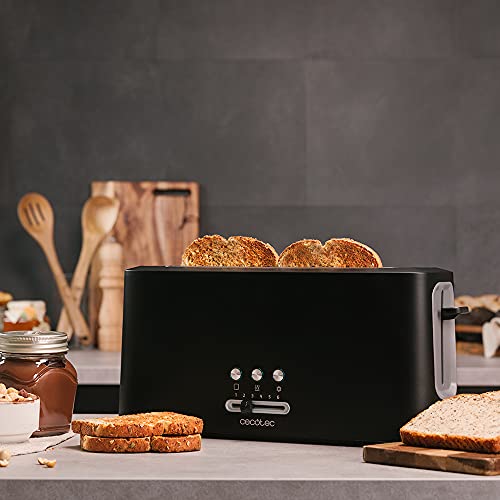 Cecotec Toast & Taste 10,000 Toaster - Extra Wide Slot for Thick Bread