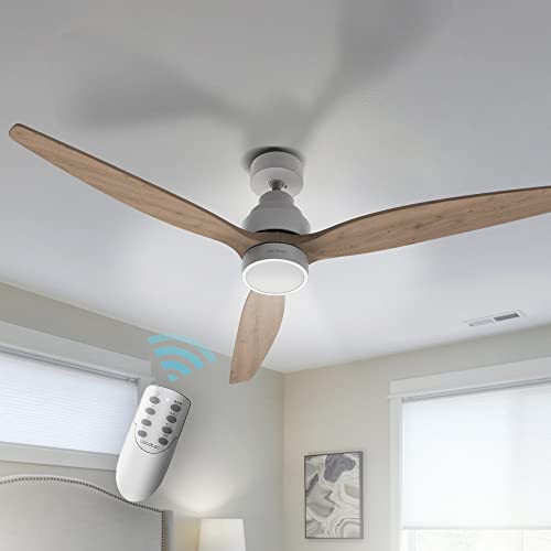 Cecotec - EnergySilence Aero 5300 Ceiling Fan with Light, 52" Diameter, Remote Control, DC Motor