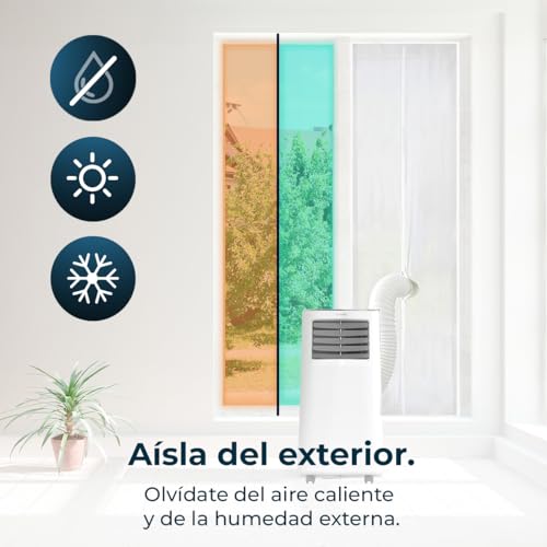 Cecotec Universal Insulating Cover for Windows - 100% Polyester, Prevents Hot Air