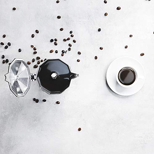 Cecotec - Italian Mokclassic Coffee Maker 9 Cups, Aluminium, Ergonomic Handle, All Hobs