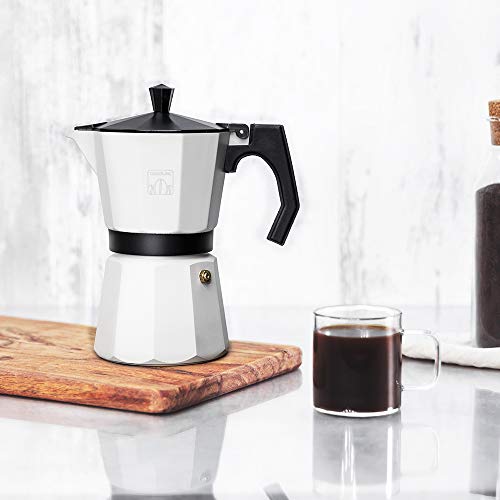 Cecotec Cumbia Mokclassic 300 Espresso Maker - Beige, 150 ml Capacity, Ergonomic Handle