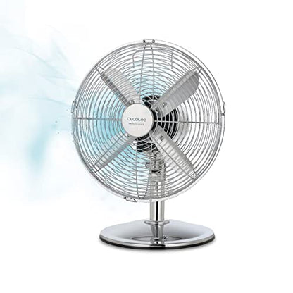 Shop the Cecotec EnergySilence 620 RetroDesk Fan with 40W power, 12" size, 3 speeds, and oscillation. Perfect for home or office cooling needs.