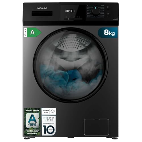 Cecotec Bolero Dresscode 8410 Inverter Washing Machine in sleek steel design