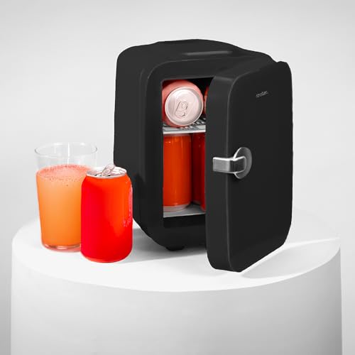 Cecotec Mini Fridge Bolero MiniCooling 4L - 12V/220V Compatible, Portable Cooling & Heating