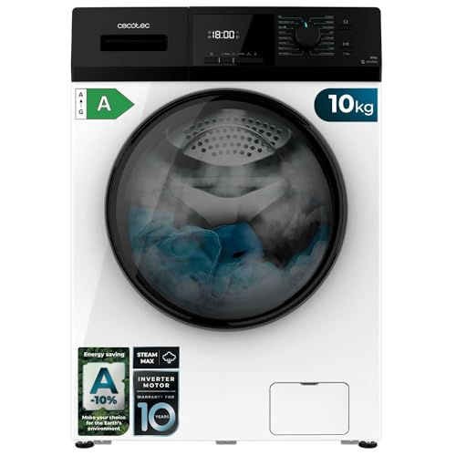 Cecotec 10 Kg Front Load Washing Machine with sleek design and control panel
