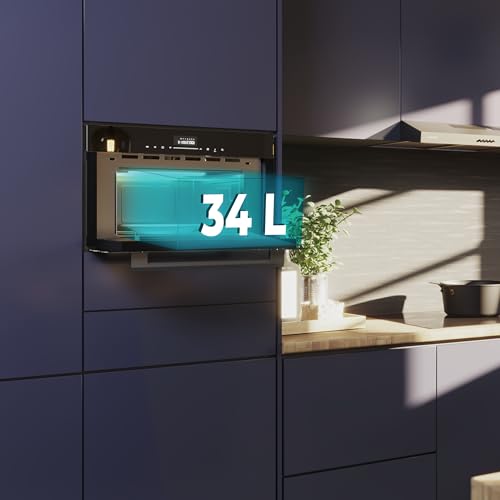 Cecotec - Built-in Microwave Oven 2300W, 34L, Convection & Grill Functions