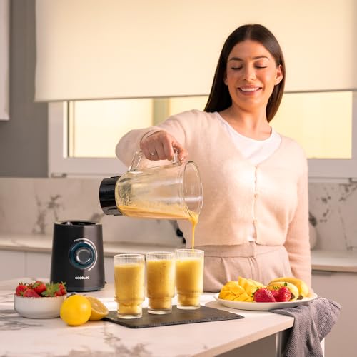 Cecotec Smoothie Blender Power Black Titanium 2300MAX - 1.5L Capacity & Turbo Boost