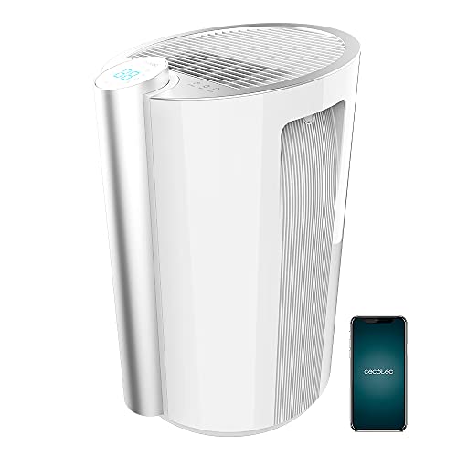 Cecotec BigDry 9000 Professional Connected Dehumidifier in white, designed for high-capacity moisture control
