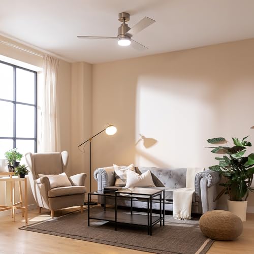 Cecotec - 48" Ceiling Fan with Remote, 30W DC Motor, 6 Speeds, Winter-Summer Mode