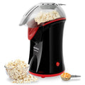 Cecotec Electric Popcorn Machine in black with a sleek design and included dosing spoon