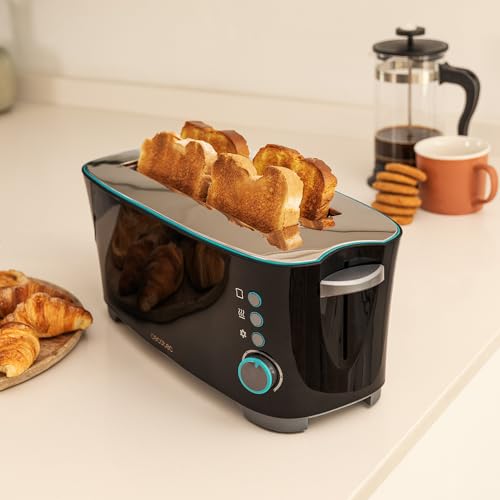 Cecotec Toaster Vertical Toast & Taste Extra Double B - 1350W Power, Perfect for Thick Breads