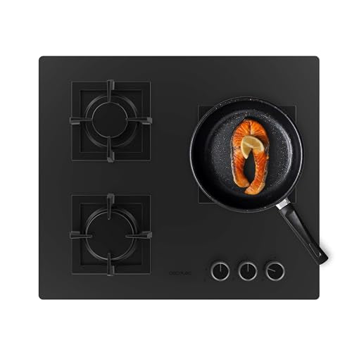 Cecotec Gas Plate 3 Lights for Natural Gas and Butane - Easy to Clean