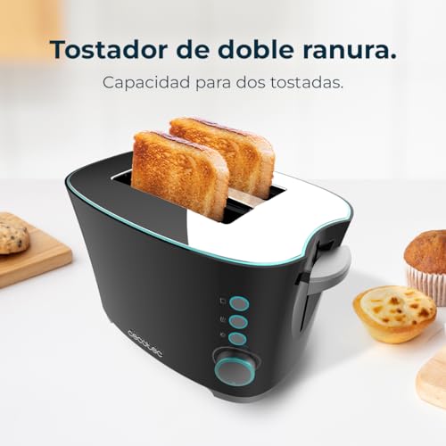 Cecotec Vertical Toaster Toast&Taste Double B - 650W Power, Perfect for Thick Breads