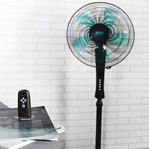 Cecotec - EnergySilence 530 Pedestal Fan, 50W Power, Quiet Operation, Black