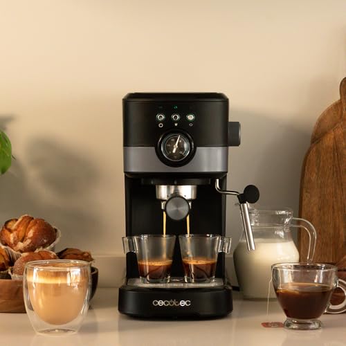 Cecotec Espresso Machine Power Espresso 20 - 1100W With Milk Frother