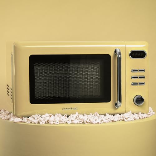 Cecotec ProClean 5110 Retro Yellow Microwave With Grill - 700W Power