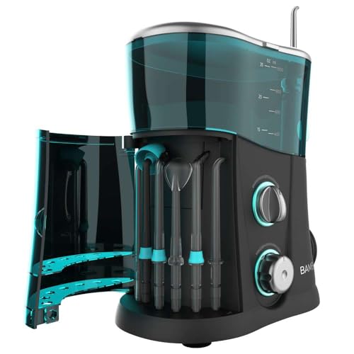 Cecotec - Bamba ToothCare 1200 Jet Pro, 7 Nozzles, 10 Pressure Settings, LED Display