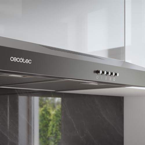 Cecotec - 60 cm Cooker Hood Bolero Flux CM 602200, 220 m³/h Suction, 3 Power Levels, Low Consumption