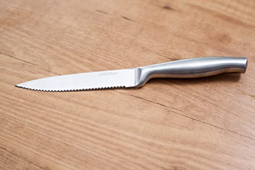 Cecotec Set of 6 Professional Meat Knives With Saw - High Strength Stainless Steel