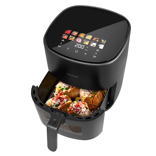 Cecotec - 6.5L Oil-Free Hot Air Fryer with Grill Plate & Double Heating Elements