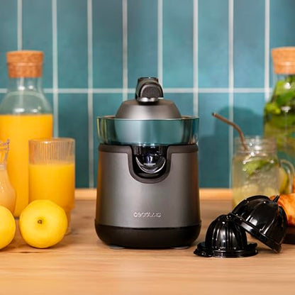 Cecotec - EssentialVita Hyden Electric Citrus Juicer, 120W, 250ml Capacity, 2 Detachable Cones