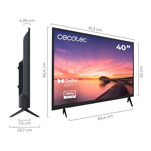 Cecotec 40" LED TV - Full HD With Dolby System & HDMI Connectivity