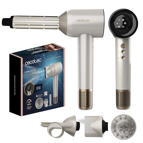 Cecotec DryGlam Waves Hairdryer with digital display and 4-in-1 accessories