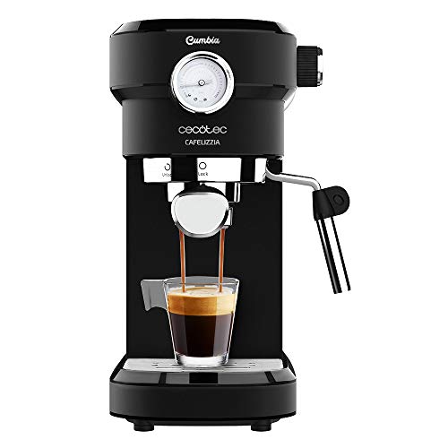 Experience the Cecotec 1350W Espresso Machine with rapid heating, 20 bar pressure, and a sleek design. Perfect for coffee lovers seeking quality and convenience. Keywords: espresso machine, 1350W, rapid heating, 20 bar pressure
