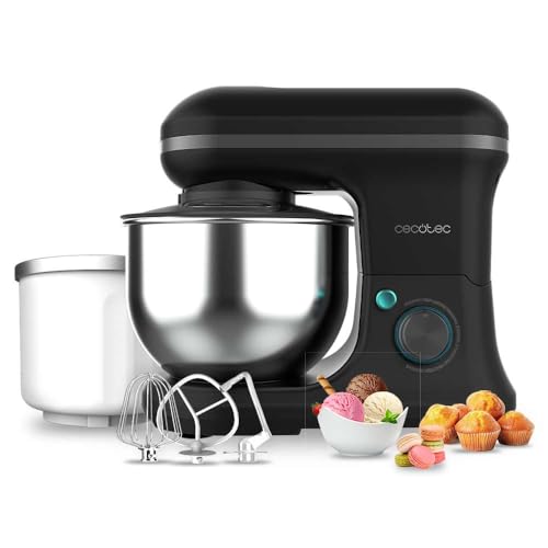 Cecotec Cecomixer Merengue 5L Stand Mixer in black with a sleek design