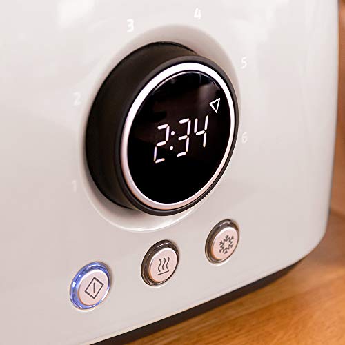 Cecotec Digital ClassicToast 8000 Beige Double Toaster - Retro Design With Digital Screen