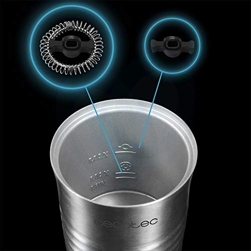 Cecotec - Power Latte Spume 4000 Milk Frother, 500W, 3 Modes, 115ml Capacity