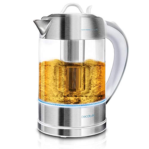 Experience the Cecotec 1.7L Borosilicate Glass Electric Kettle with 2200W power. Perfect for quick boiling, stylish design, and durable glass. Keywords: electric kettle, borosilicate glass, 2200W