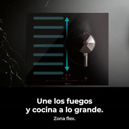 Cecotec - Bolero Squad I 3300 FullFlex Induction Cooktop, 7400W, 28cm, Touch Slider