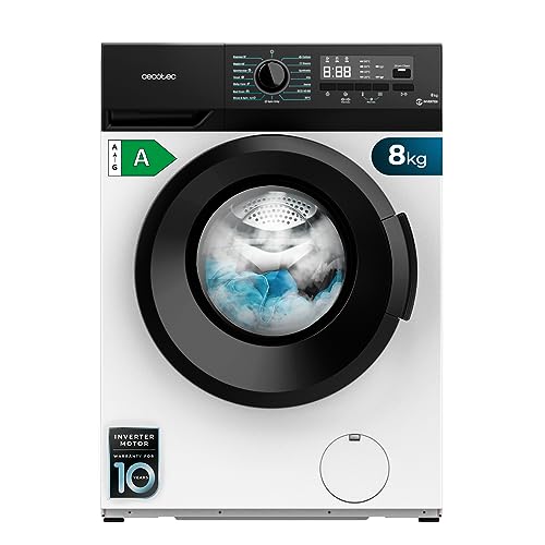 Cecotec Bolero Dresscode 8300 Inverter Max A Washing Machine in white with LED display