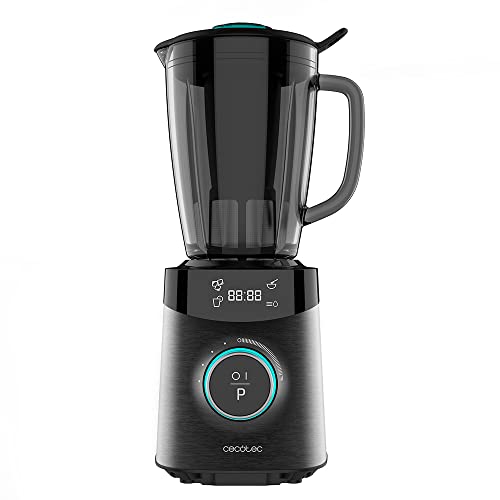Cecotec Power Black Titanium 2500MAX Blender with stainless steel finishes and digital display